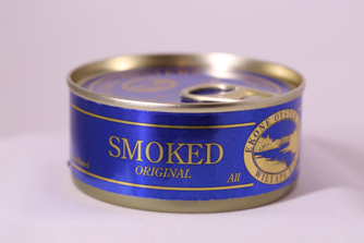 Canned smoked original oysters